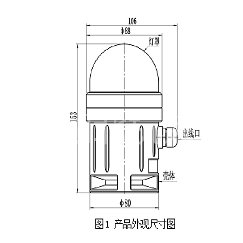 UPD178024GCKJS方型旋转声光信号灯声光报警器