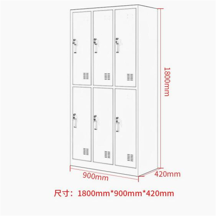 廊坊三门更衣柜铁皮更衣柜定制