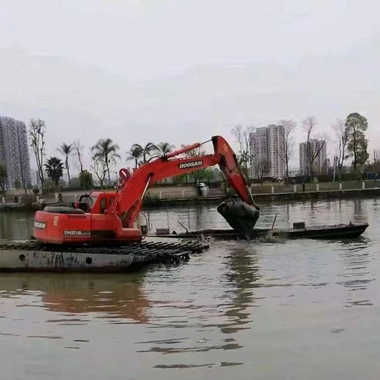 铜仁水路挖掘机租赁价钱,水陆两用挖掘机出租报价