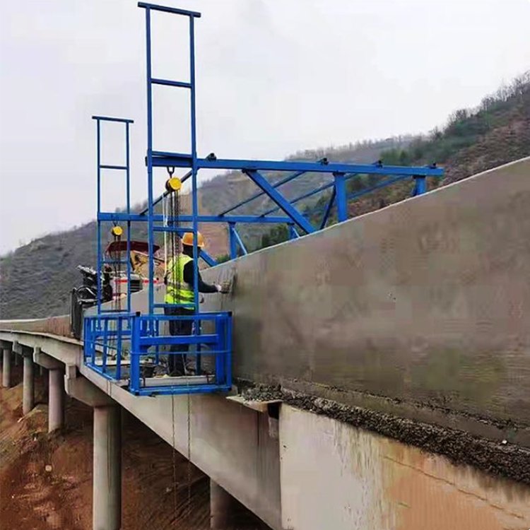 新型桥面升降式吊篮高架桥安全作业车 排水管施工吊篮