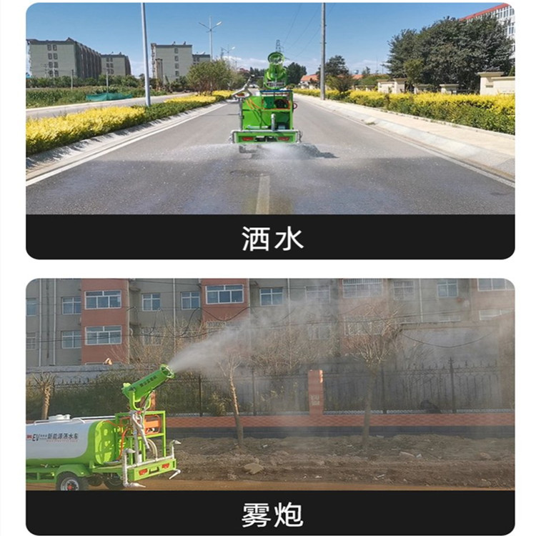 定制电动三轮洒水车路面喷洒车