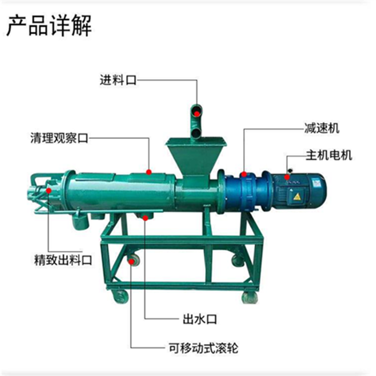 天津水泡粪养殖场分离机 斜筛式干湿分离机