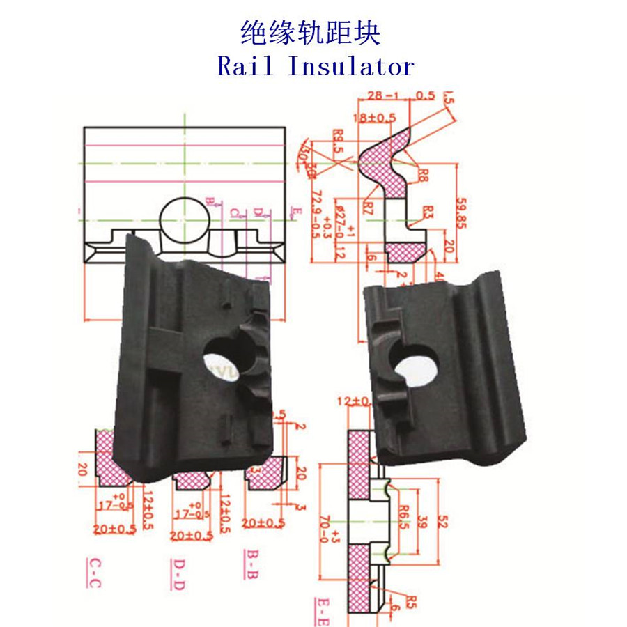 三门峡尼龙轨距块公司