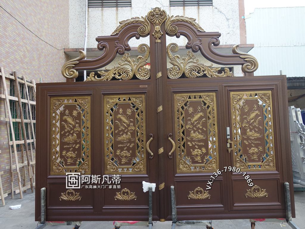 昆明铝艺楼梯扶手别墅庭院门铝艺门 昆明铝艺楼梯扶手别墅庭院门铝艺门