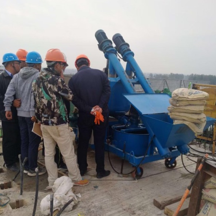 智能张拉压浆千斤顶锚具  桥梁压浆机灌浆设备  山东济宁