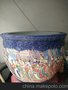 景德镇陶瓷鱼缸手绘山水画金鱼鱼缸 睡莲缸