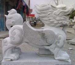 石雕动物貔貅 精细做工动物雕塑门口镇宅瑞兽麒麟