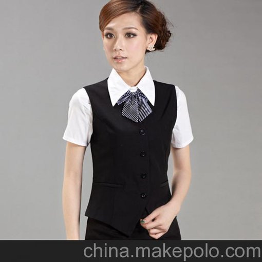 深圳福永工作服訂制女西裝馬甲修身馬夾時尚韓版潮 職業(yè)西服背心圖片