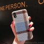 2018秋冬热销手机壳iphone9 max布艺格子京嘉直销