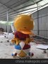 廣州番禺玻璃鋼大黃鴨卡通雕塑工藝品
