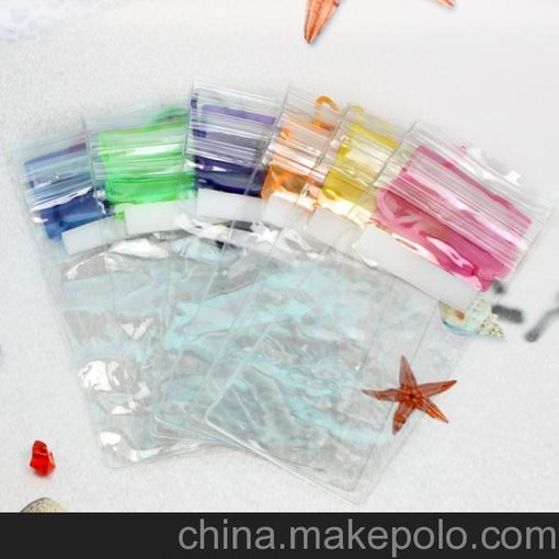 魔術(shù)貼三條密封手機防水袋360度拍照觸屏透明pvc手機潛水套圖片