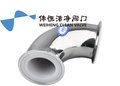 伟恒流体卫生级衬氟管件90度弯头 耐腐蚀管道配件