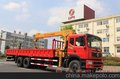 东风随车吊12吨直臂吊玉柴240马力6X4驱动随车起重运输车