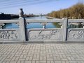 河道边花岗岩栏杆雕刻样式-花岗岩石材栏杆定制源头加工厂