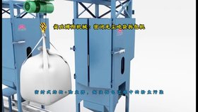 石墨助劑噸袋自動(dòng)拆袋機(jī)，無塵噸包拆包機(jī)工作流程