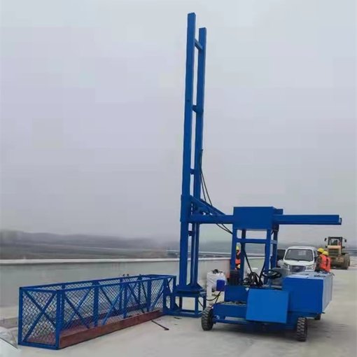 路邦橋梁護(hù)欄外側(cè)作業(yè)平臺路燈安裝臺車 簡易型臺車圖片