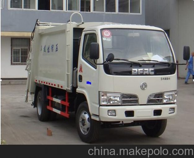 湖北省縣   5方慶鈴壓縮式垃圾車環(huán)衛(wèi)垃圾車廠圖片