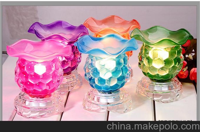 廠家批發(fā)新款水晶葡萄香薰小夜燈圖片
