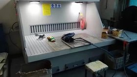 打磨除塵工作臺 除塵效果視頻