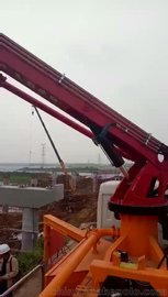 科尼乐集团泵车打灰视频科尼乐东风30米泵车