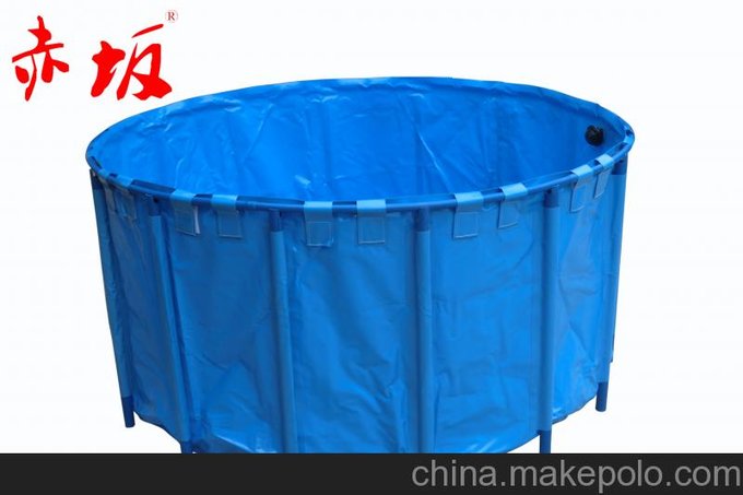 供應錦鯉池可折疊魚盆2.5*0.8M 赤坂支架魚池 魚場用過濾盆圖片