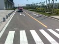 延吉市制作道路标线 小区施划停车位