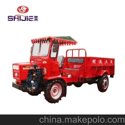 河南拖拉機廠(chǎng)家 世杰124型折腰式四輪農用盤(pán)式拖拉機圖片