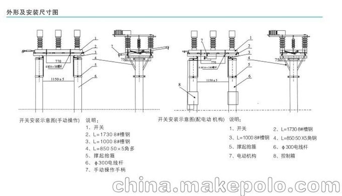 供應(yīng)FZW32-12D/630高壓負(fù)荷開(kāi)關(guān)（帶操作機(jī)構(gòu)）圖片