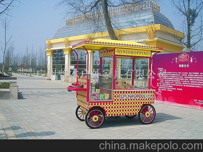 廠家供應售貨車 小飾品展示售貨車戶外流動圖片