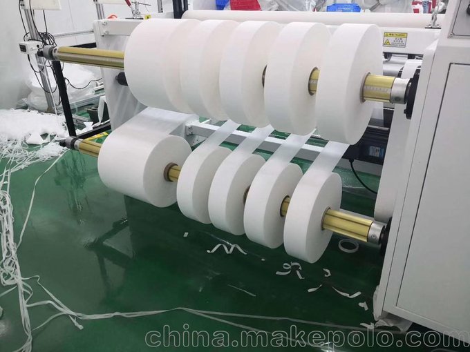 東莞常平佳源熔噴布分條機廠家，無紡布  熱風棉分切機圖片