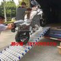 铝合金上车神器斜梯2米卷梯伸缩坡道折叠楼梯