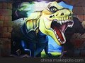 3d立体图，工装彩绘，墙绘，手绘墙，墙面彩绘