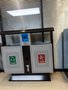 厂家直销镀锌板垃圾桶，双分类垃圾桶市政街道专用