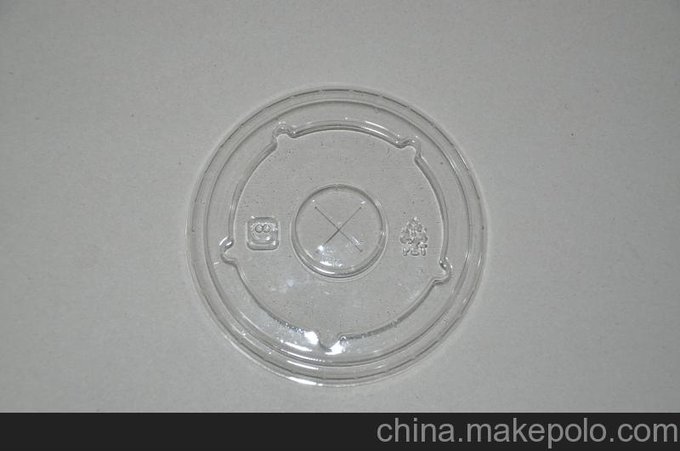 供應(yīng)杰安一次性透明PET塑料杯蓋果汁飲料蓋奶茶蓋圖片