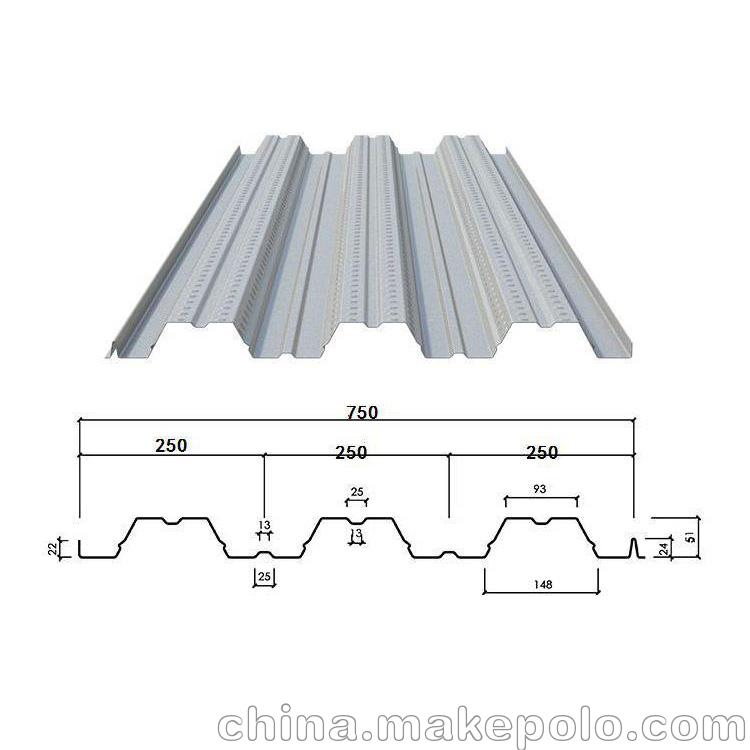 yx51-250-750压型钢板-750楼承板型号规格技术参数