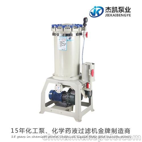 FRPP酸堿液循環(huán)過(guò)濾機 杰凱泵業(yè)廠(chǎng)家供應圖片