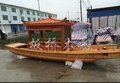 板桥木船专业定制5米*1.5米仿古电动画舫船，板桥高档画舫船！