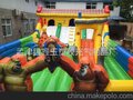 河北充气跳床滑梯组合 儿童充气城堡价格 河南鑫玉批发厂家