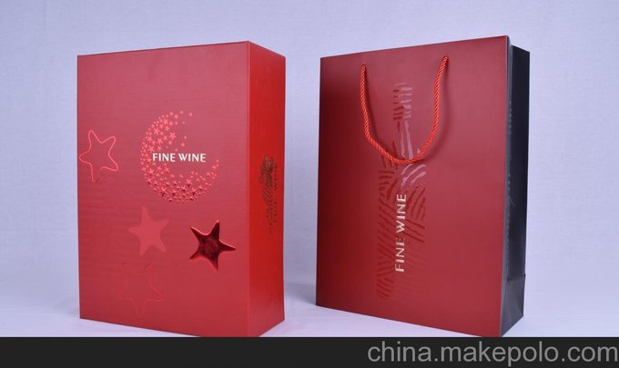 紅酒包裝盒 高檔酒盒廠家 山東酒盒現貨供用圖片