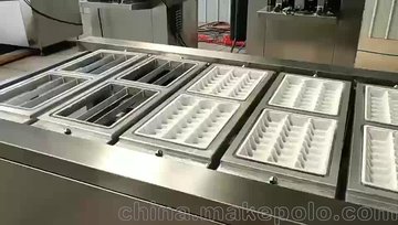 速冻水饺托盒封口机蔬菜封盒保鲜连续包装机