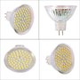 LED射灯筒灯光源12V3W照明 MR16玻璃石英灯杯48珠60珠