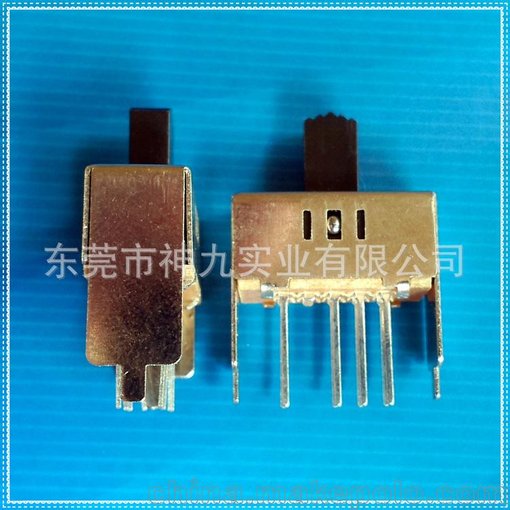 廠家直銷三檔撥動開關(guān)：SS-23E03 柄高9毫米 高品質(zhì)2P3T滑動開關(guān)圖片
