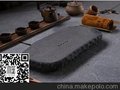 福建上等仿古乌金石小号茶盘，福建大器仿古小茶盘供应商