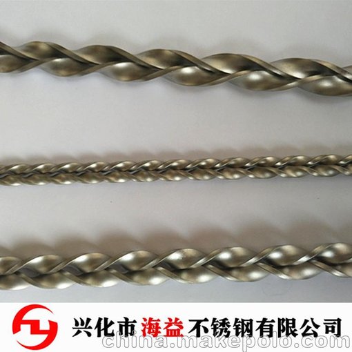 不銹鋼麻花鋼 扭絞麻花桿棒 304好神拖桿廠家 螺旋不銹鋼方鋼圖片