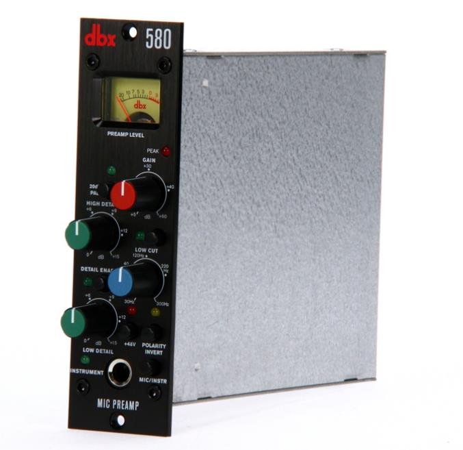 DBX 580 錄音棚500系列麥克風(fēng)話筒前置放大器模塊