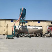 大丰牌粉煤灰装车机 200型一小时30吨粉料输送机 现场使用