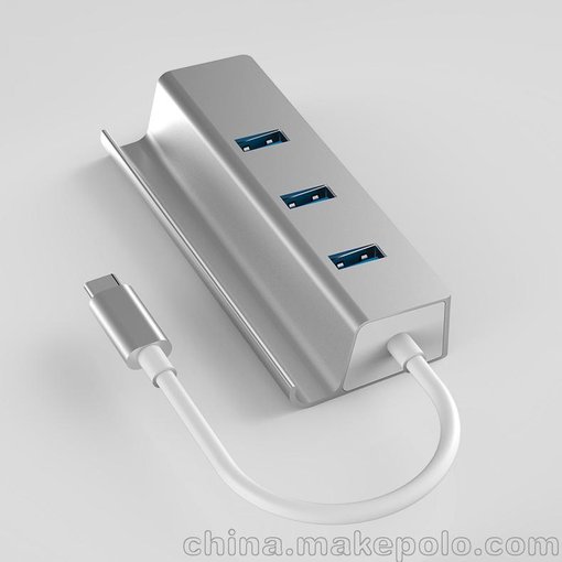 type-c千兆網(wǎng)卡USB3.0HUB集線(xiàn)器免驅rj45手機平板支架HUB圖片