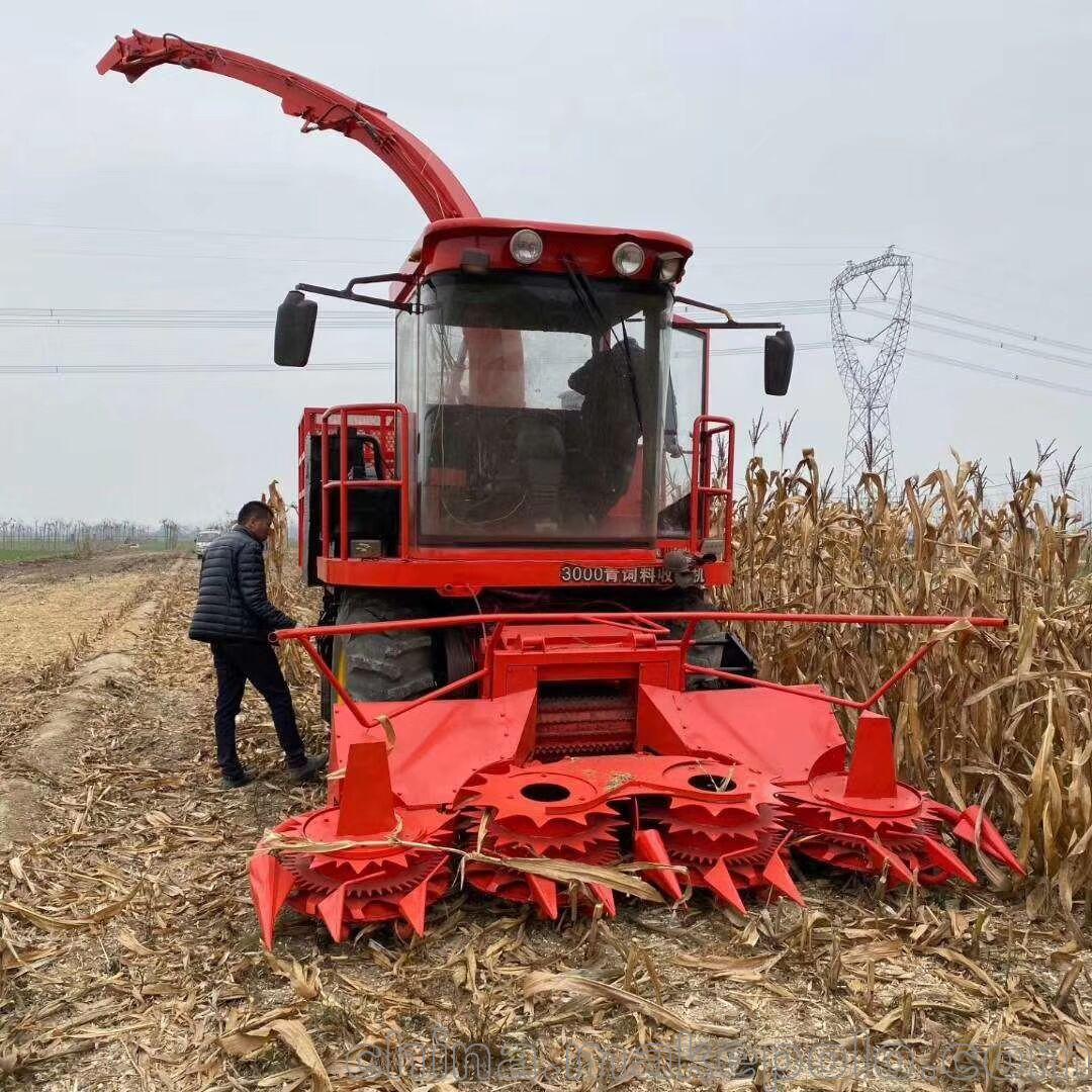 玉米收获机茎穗兼收一体机 牧草稻草秸秆收割青储机