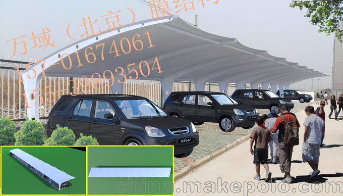 衡水膜結構自行車(chē)棚安裝圖片