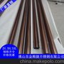 黄钛金拉丝201不锈钢圆管23*1.5玫瑰金装饰护栏彩色圆通